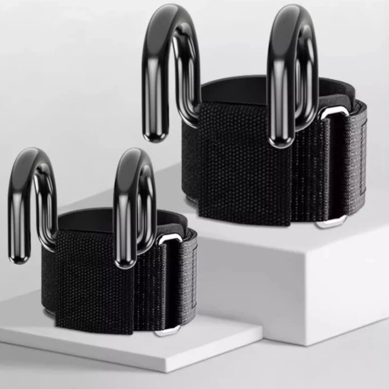 Heavy-Duty Weight Lifting Hook Grips with Wrist Wraps – Ultimate Support for Pull-Ups, Deadlifts &amp; Power Training