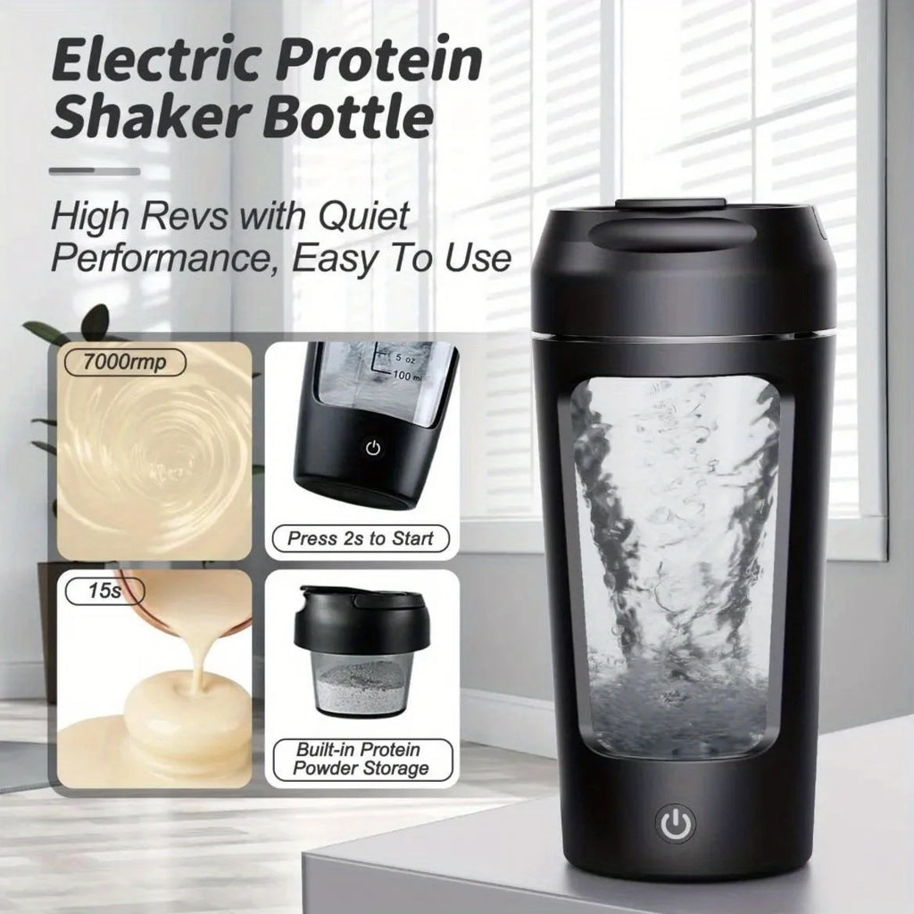 650 ml Electric Protein Mixer – USB-Rechargeable Portable Shaker