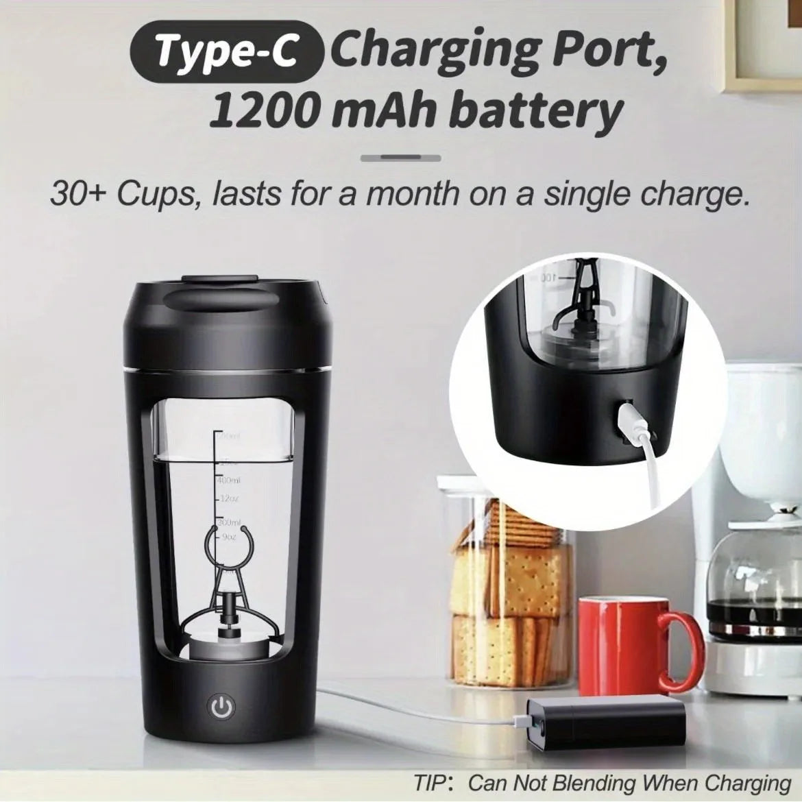 650 ml Electric Protein Mixer – USB-Rechargeable Portable Shaker